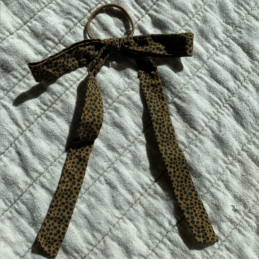 Madewell Animal Print Hair Tie with Bow
